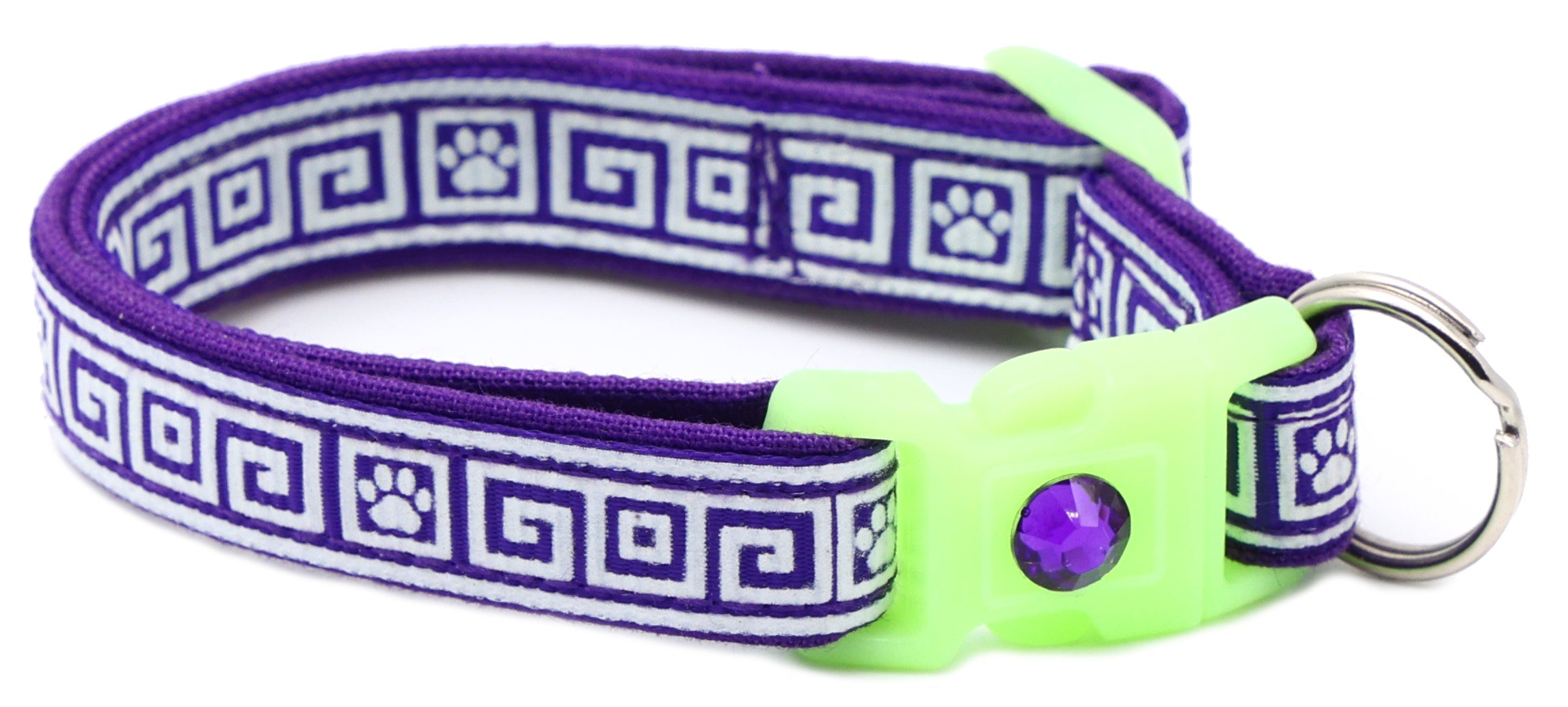 Greek Key Breakaway Cat Collar
