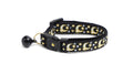 Gold Moons and Stars on Black V2 Cat Collar