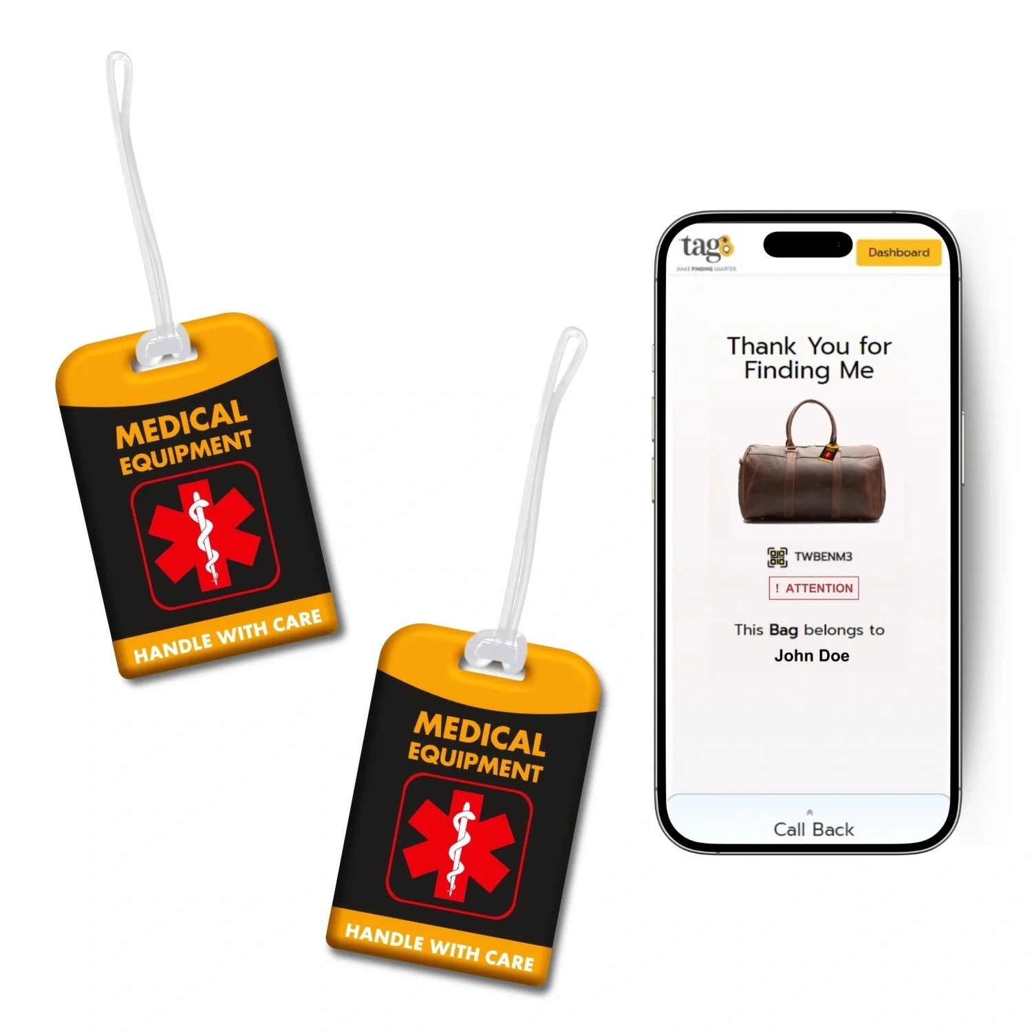 Medical Equipment Tag [Pack 2]